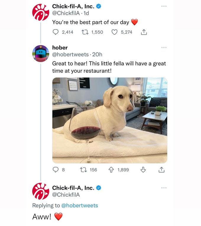 chic-fil-a duped by whitney chewston meme