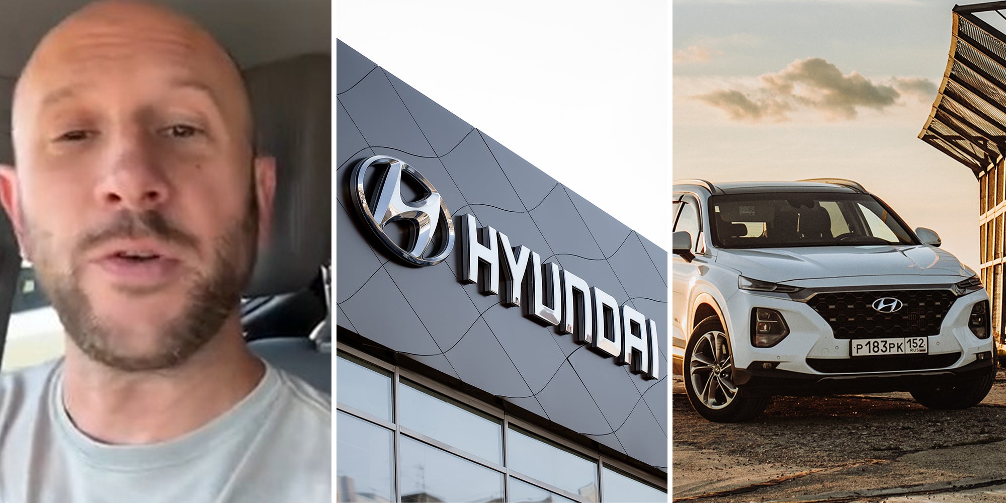 Man says a Hyundai left his family stranded on freeway.