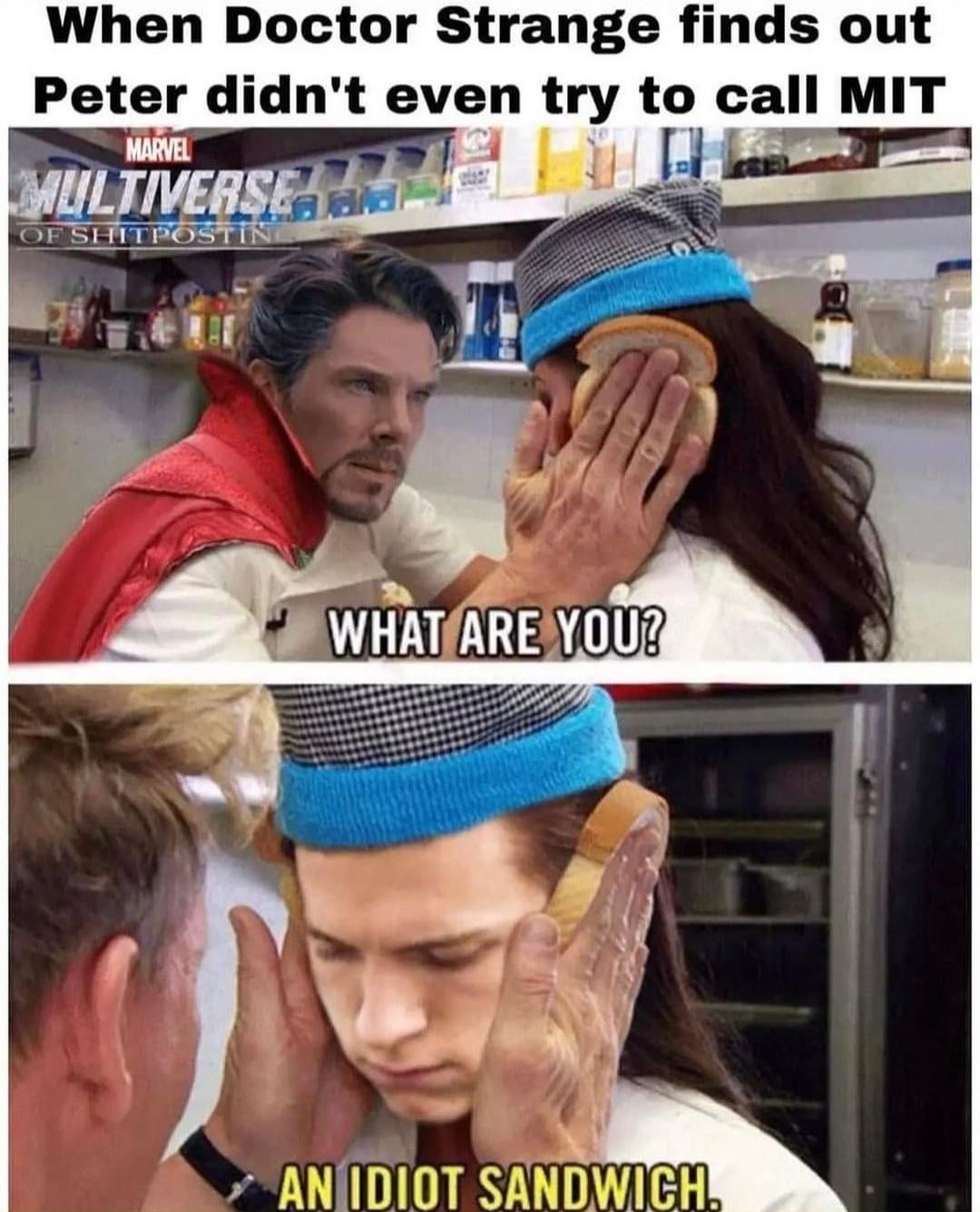 doctor strange idiot sandwich meme