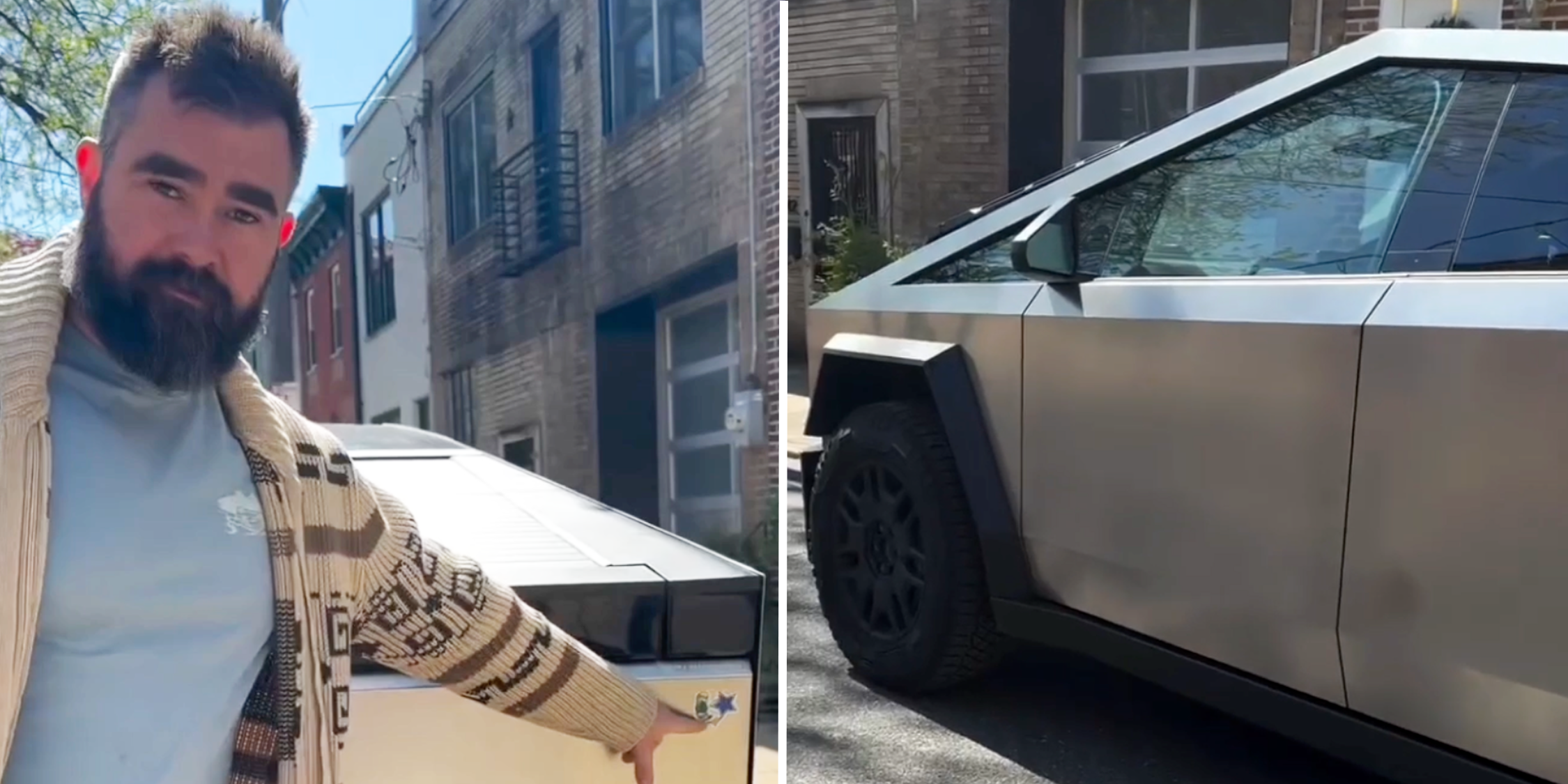 jason kelce cybertruck