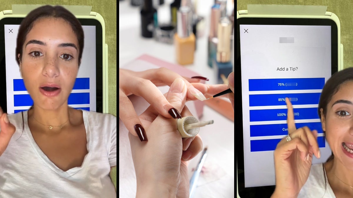 Why Did This Nail Salon's Tip Tablet Start at 75%?