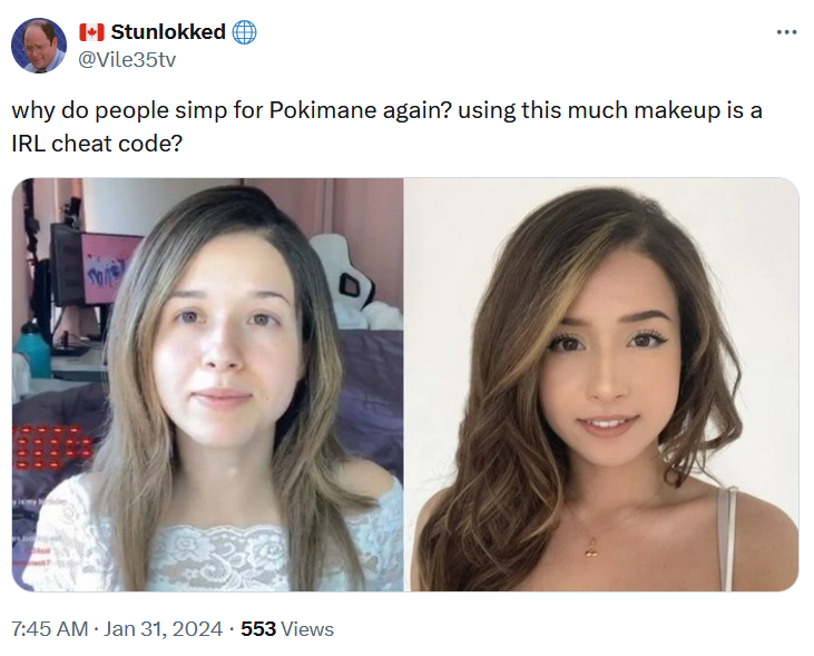 Breaking News Is Pokimane A Goblin Without Her Makeup What Pokimane Breaking News Is Pokimane A Goblin Without Her Makeup What Pokimane