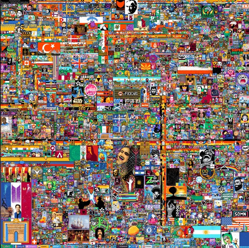 r/place canvas 2022