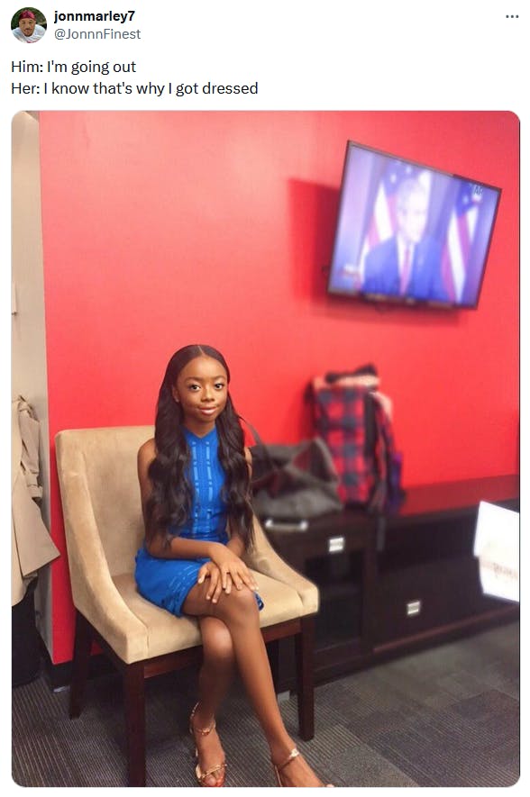 Pretty Skai Jackson meme about possessive girlfriends.