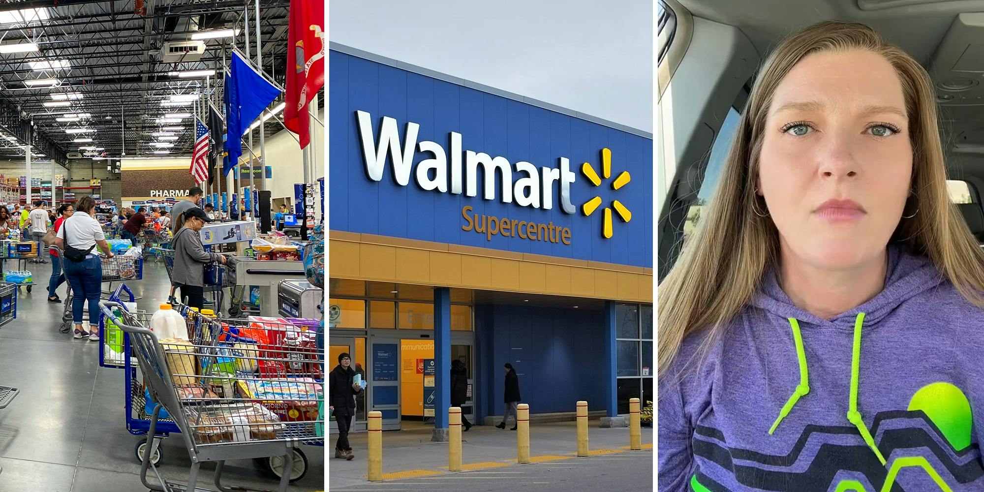 Woman says Walmart shopper asked if he could go in front of her at checkout because he didn’t get shopping cart