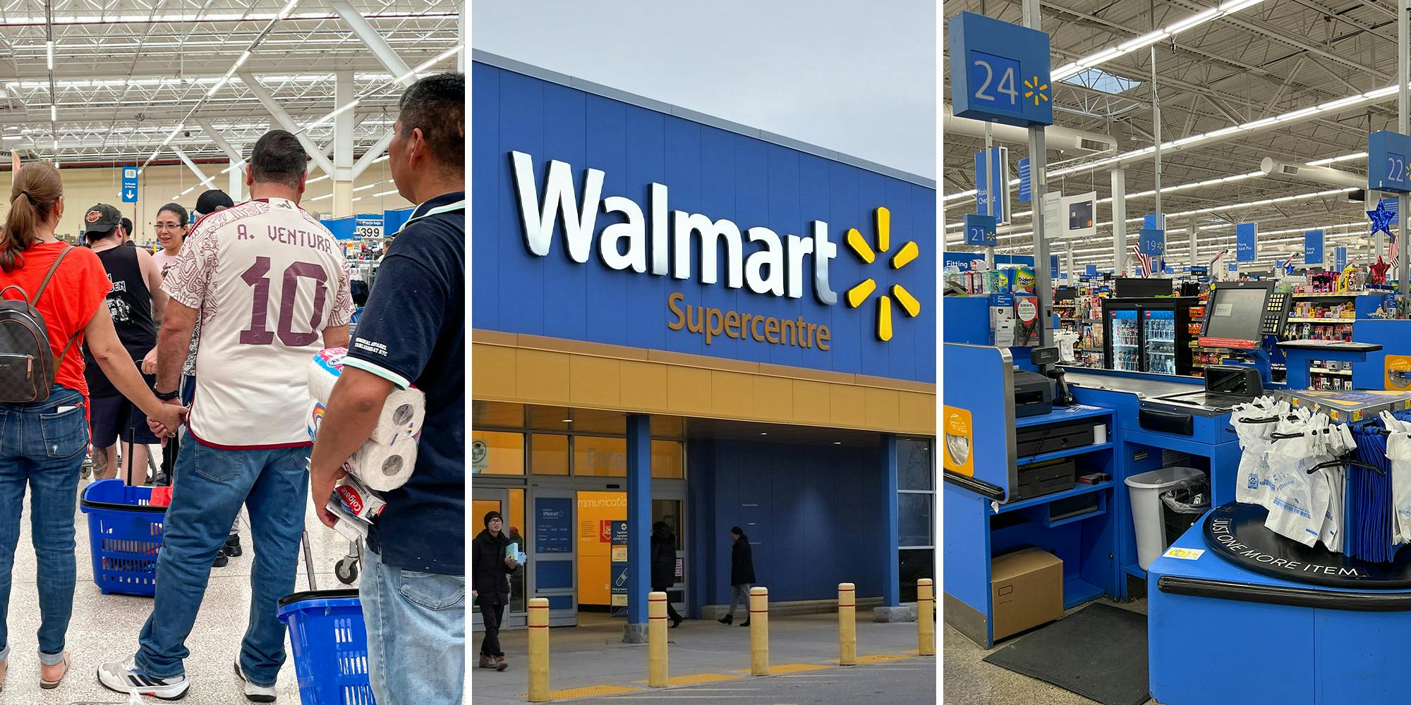 Why do Walmart customers leave items at the self-checkout lane?