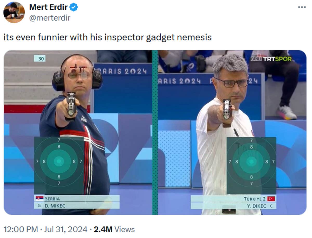 The Yusuf Dikec Olympic Shooter Meme Is +Infinity Aura Points