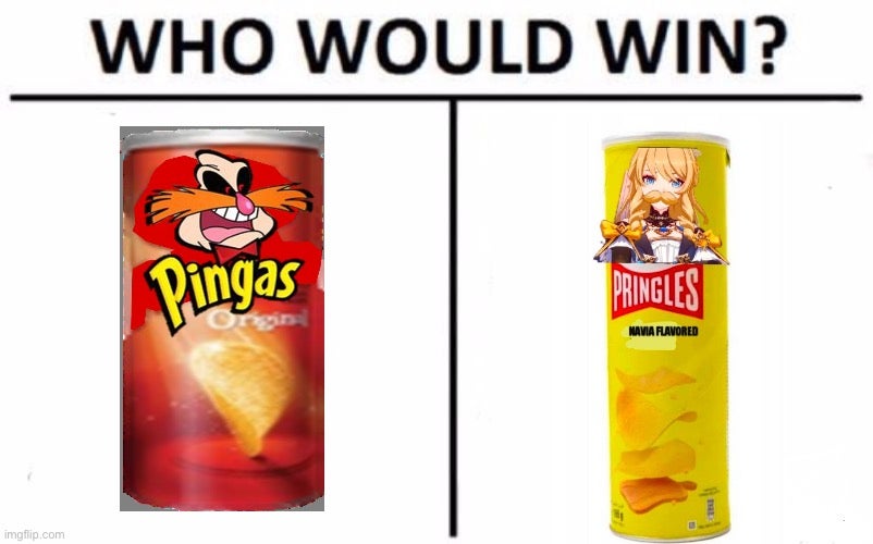 Pingas meme comparing it to Pringles