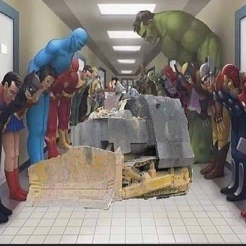 Killdozer Avengers meme