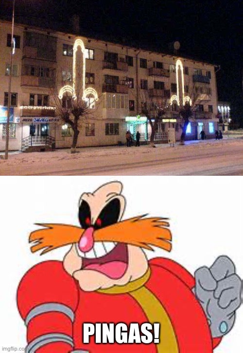 Pingas Christmas display meme