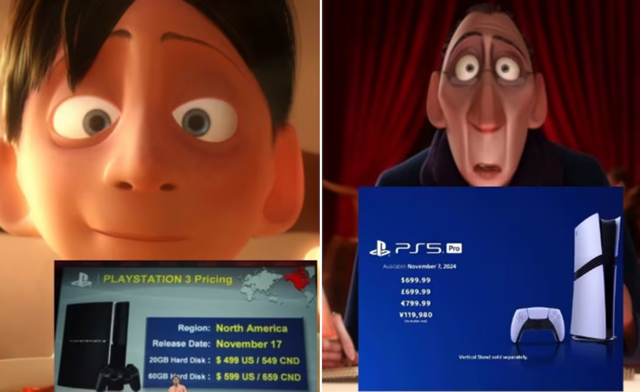 PlayStation 5 pro pricing Anton Ego from Ratatouille meme