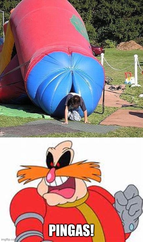 Pingas inflatable meme with Dr. Robotnik