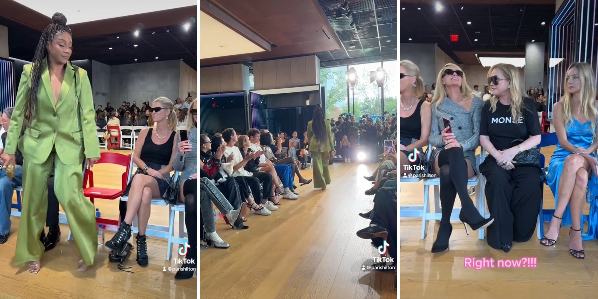 Tiffany Haddish walking the NYFW runway as a dare