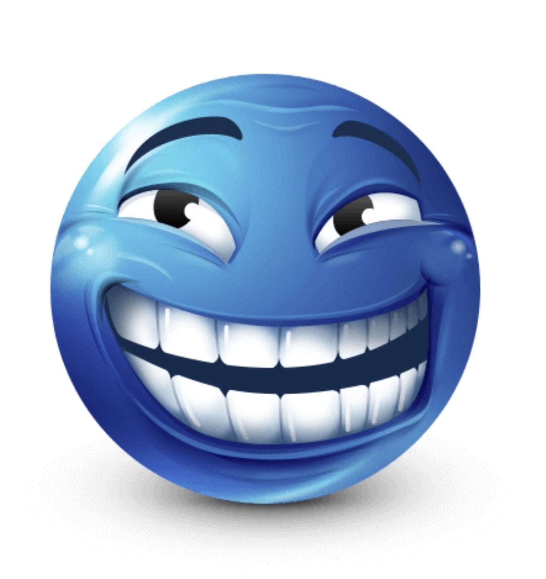 blue emoji troll