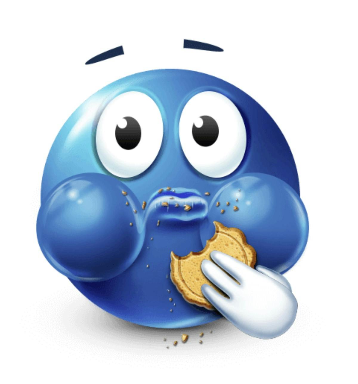 blue emoji cookie muncher