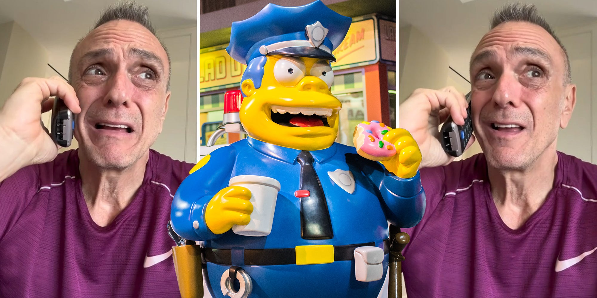 Hank Azaria takes on Trump's 'eating dogs' quote as Simpsons police chief Wiggum