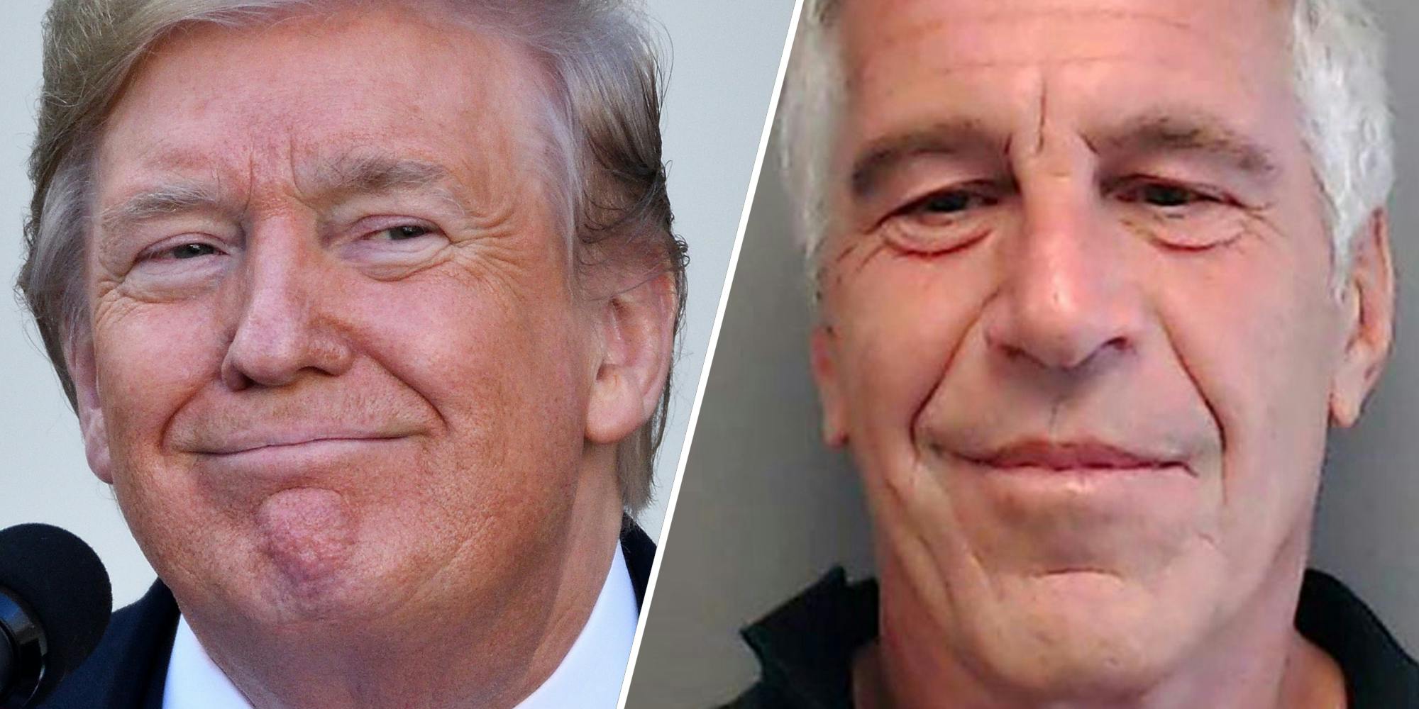 Donald Trump(l), Jeffrey Epstein(r)