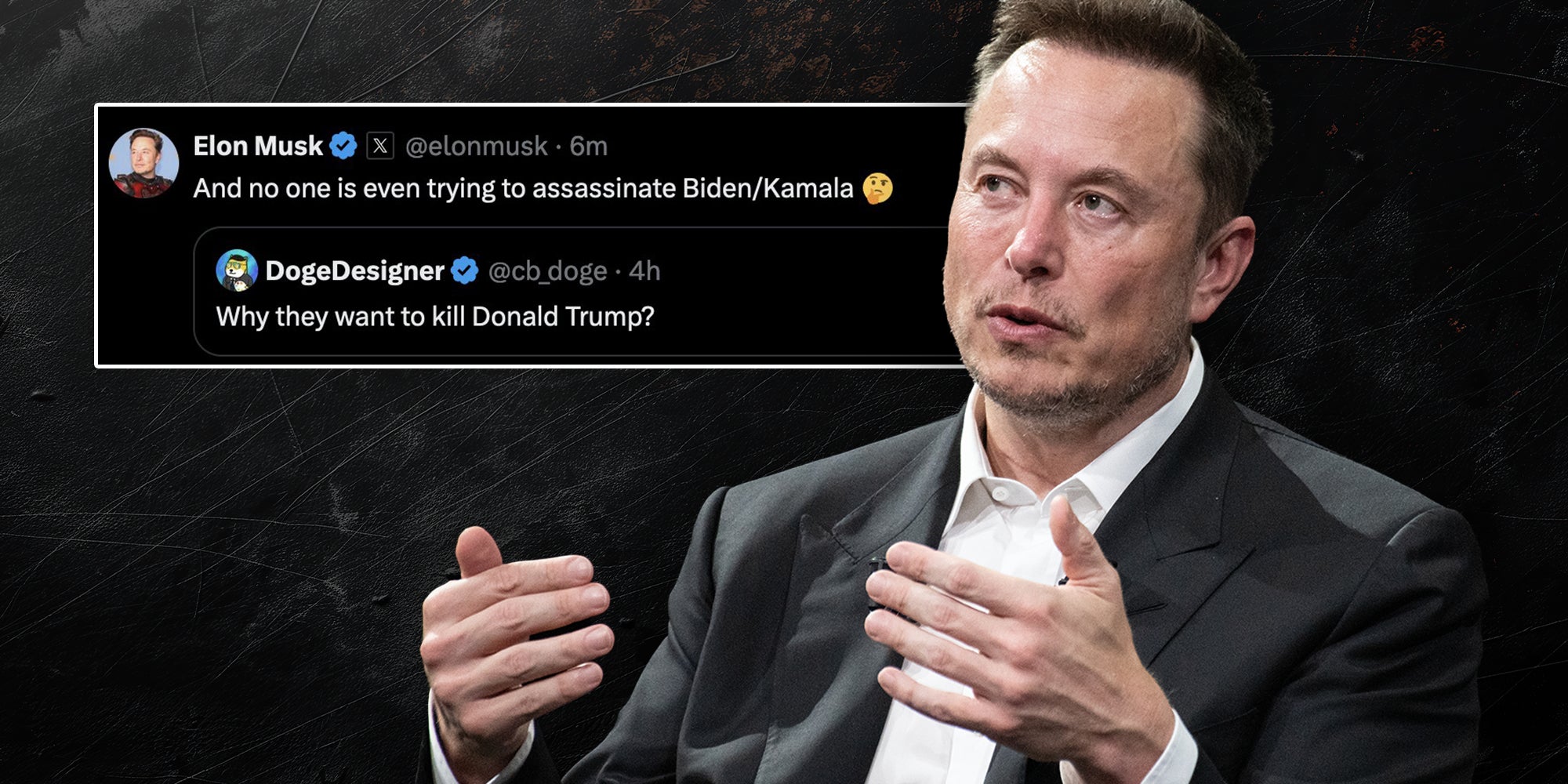 Elon Musk Deletes Tweet About Biden, Harris Assassination