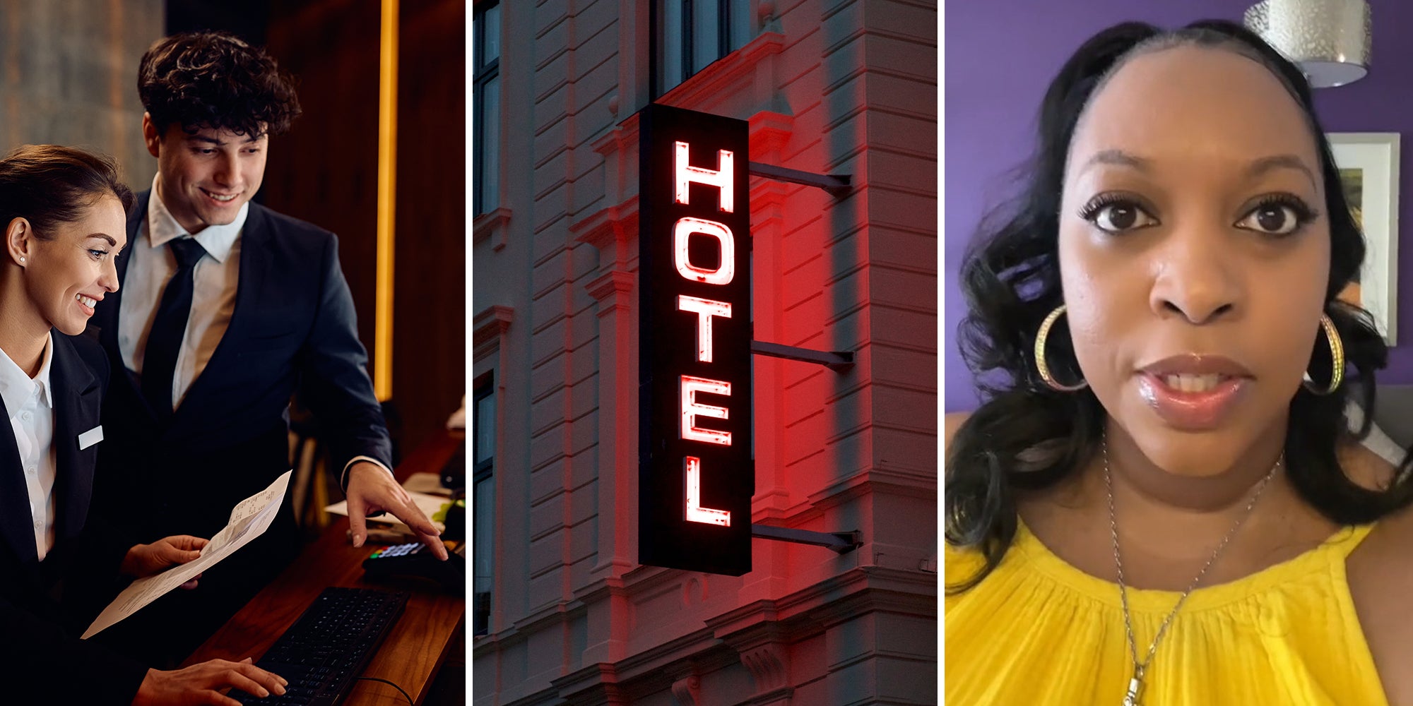 Hotel guest calls out front desk for saying her room number out loud