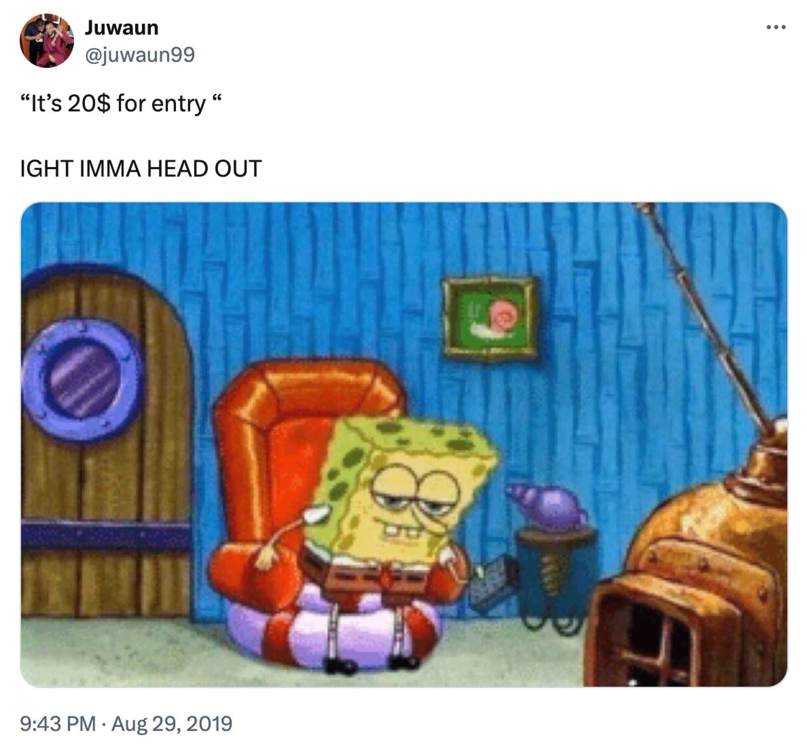 'Ight Imma Head Out' Meme Displays SpongeBob's Disappointment