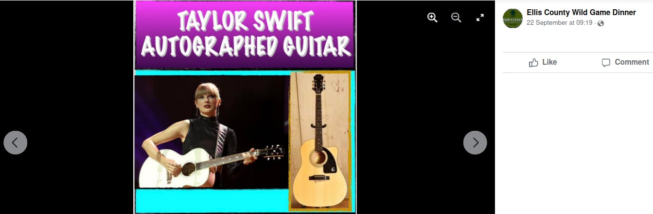 I conservatori cantano la distruzione della chitarra autografata di Taylor Swift