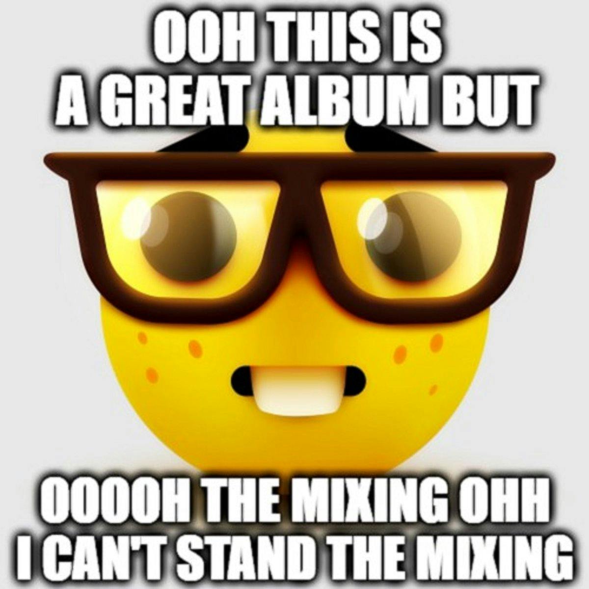 music mixing nerd emoji meme