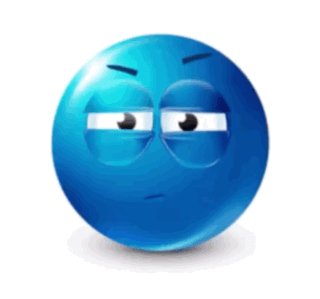 shocked blue emoji gif