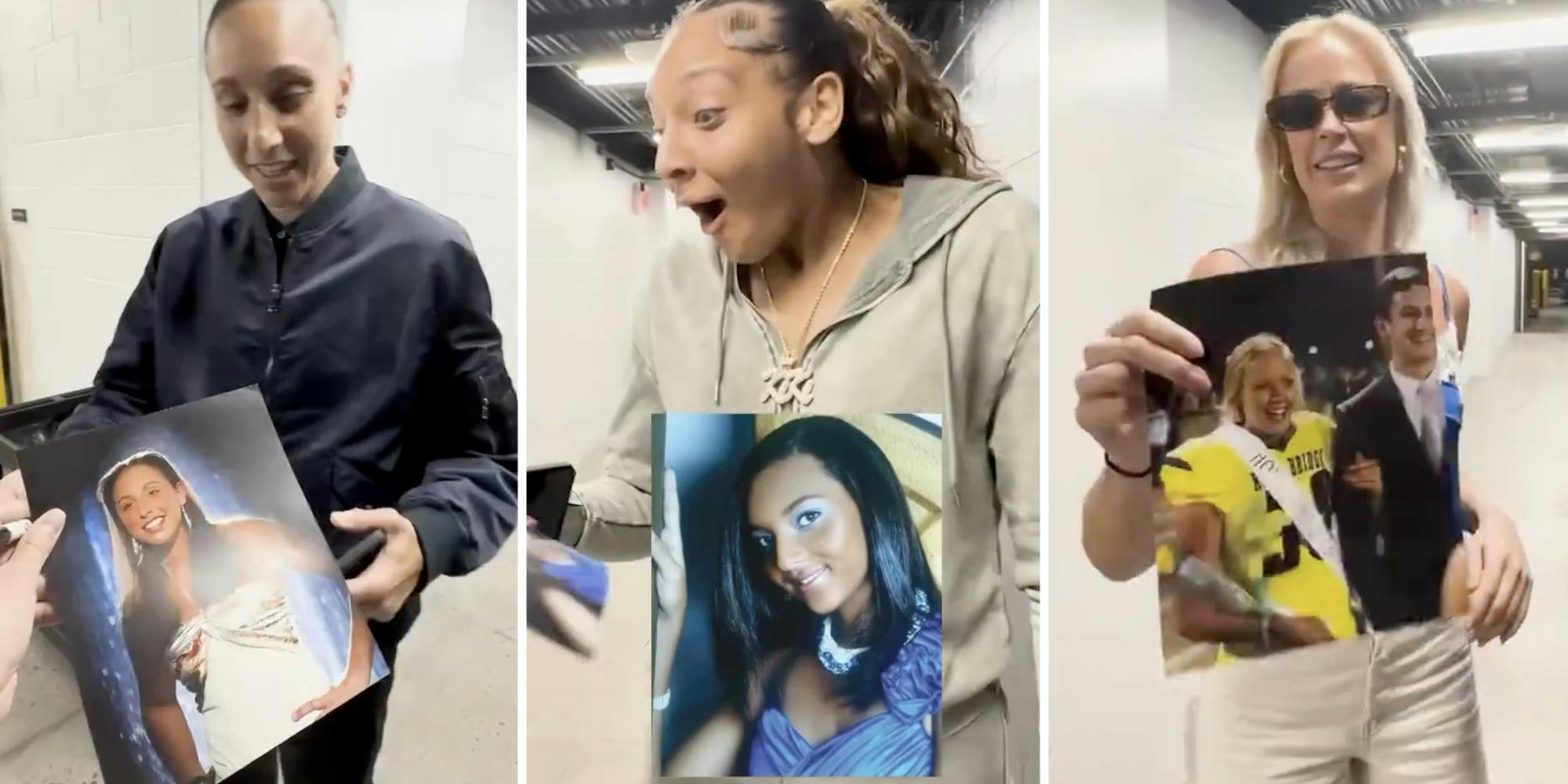 TikTok Trend Has Athletes Signing Old Photos Of Themselves