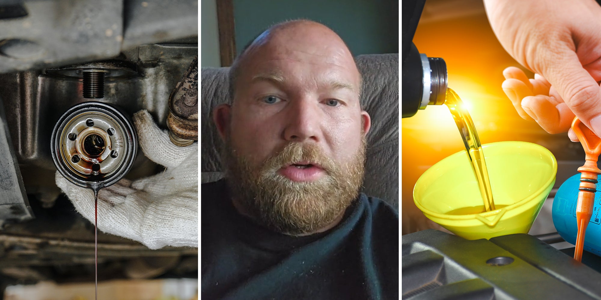 Man wonders what the sludge under his oil cap is if he’s doing oil changes properly.
