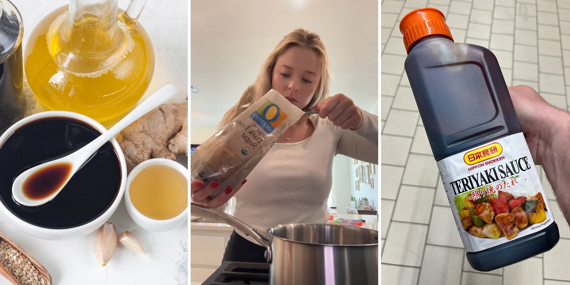 eriyaki sauce is only 2 ingredients--and it may be cheaper to make at home