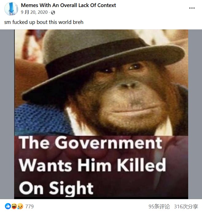 The government wants him killed on sight meme original version.