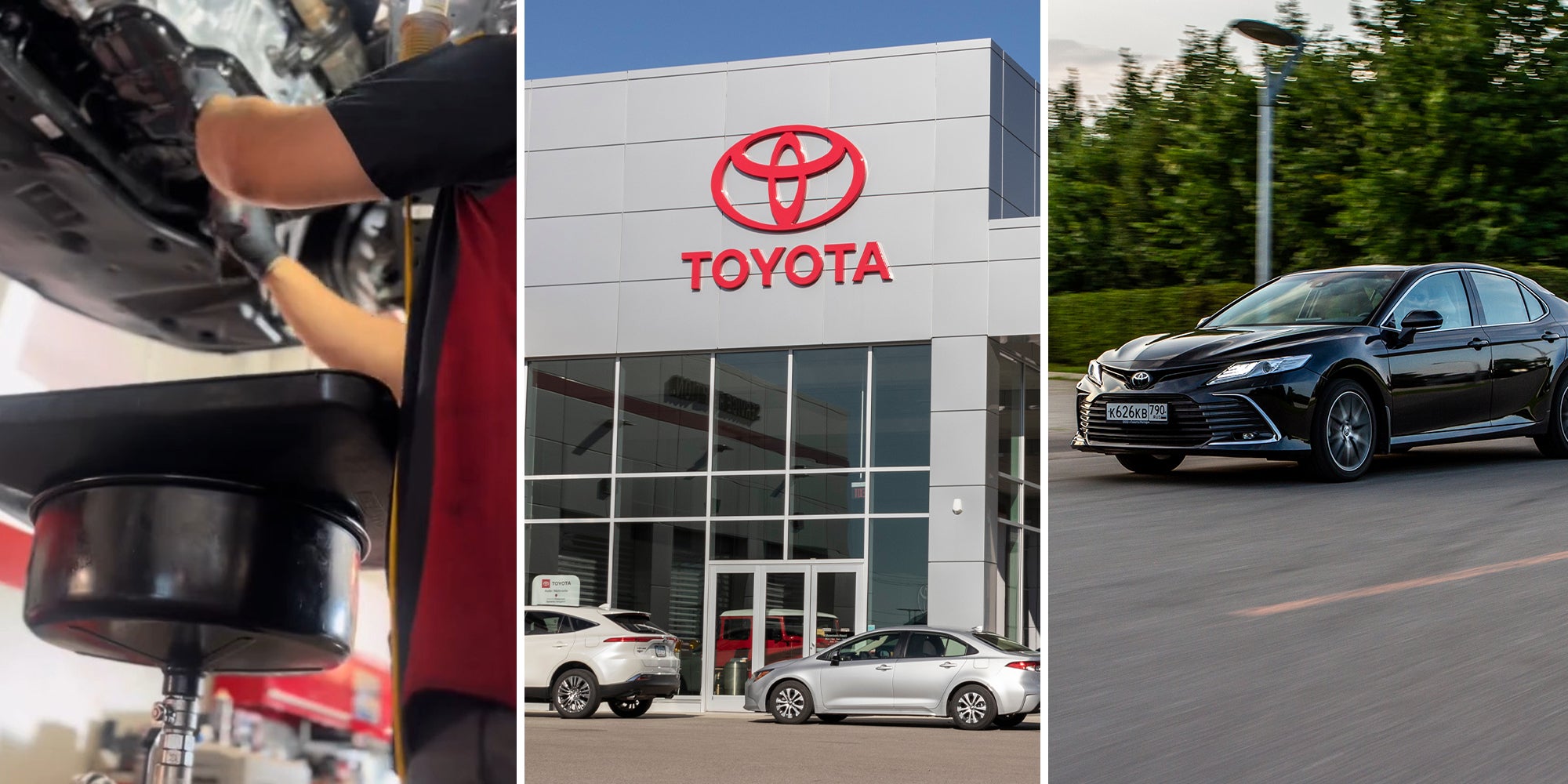 Mechanic shows 2024 Camry come in with oil leak at only 2,000 miles