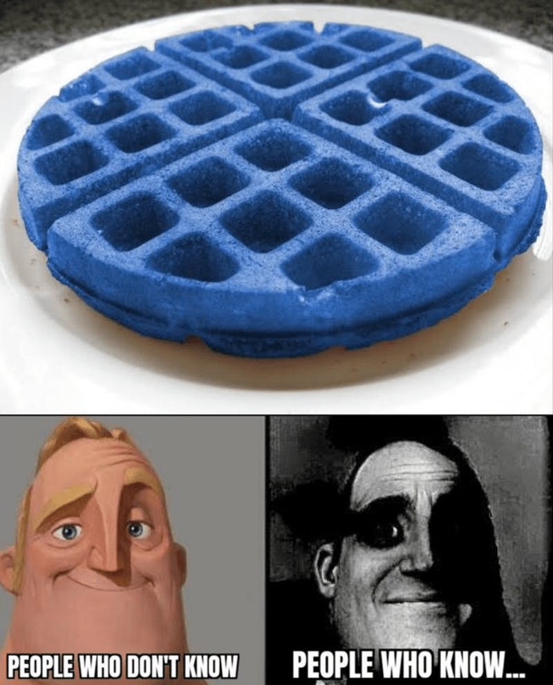 Mr. Incredible Becoming Uncanny blue waffle meme