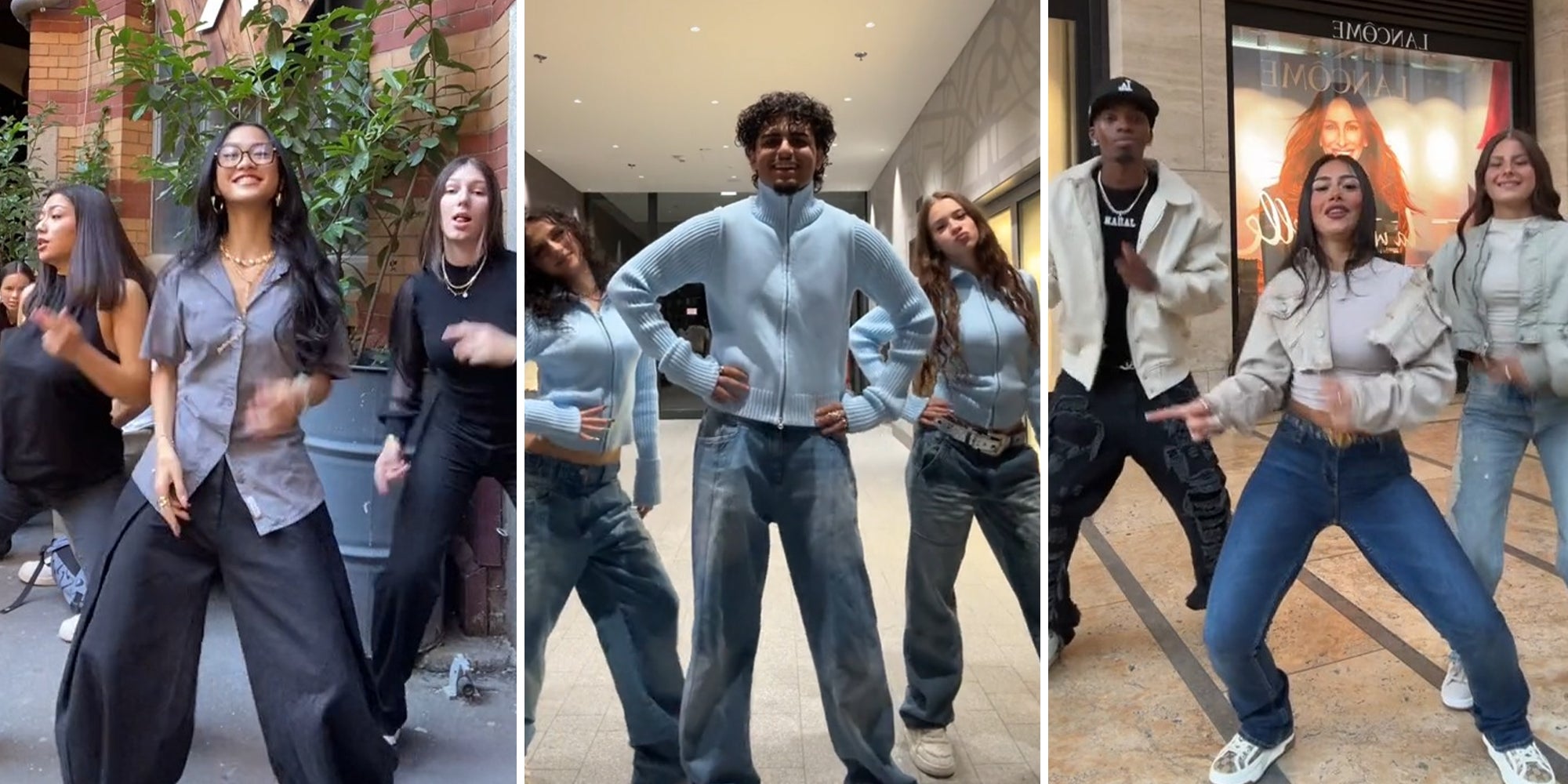 Group of Millennials Dancing 'dip' trend on TikTok