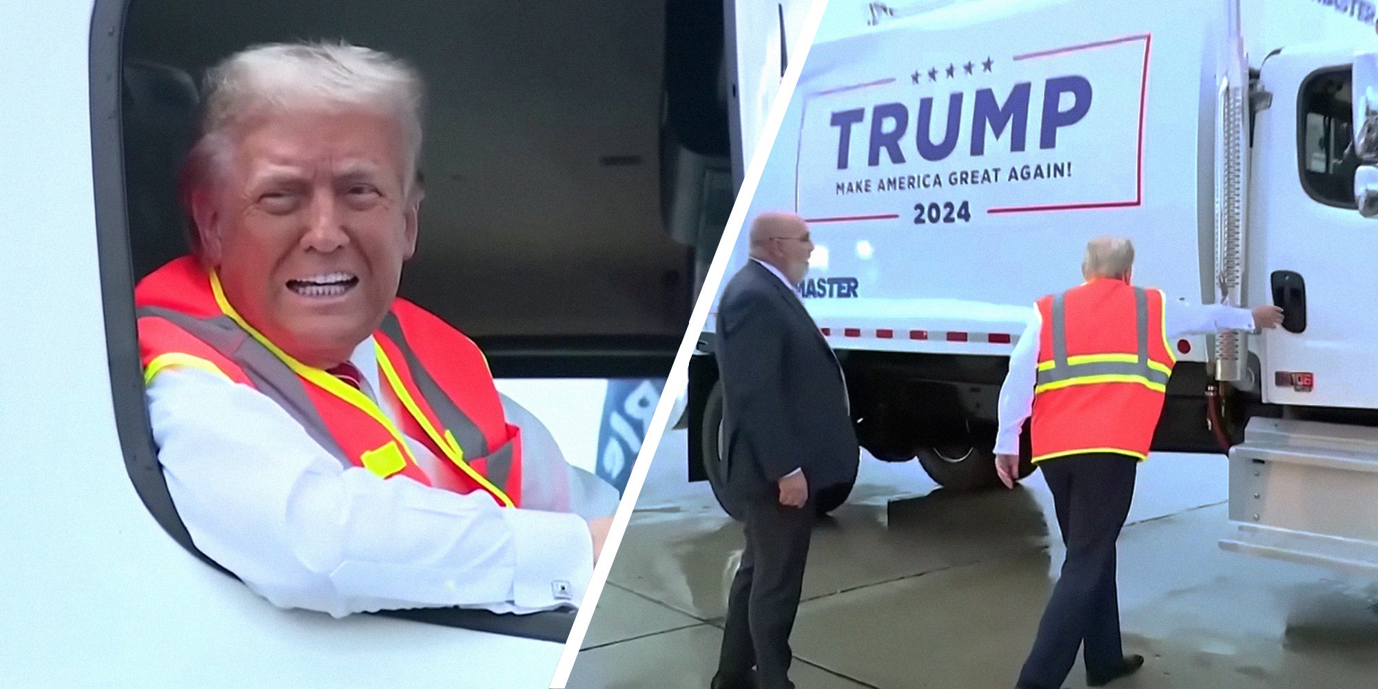 Trump Garage Truck Fumble