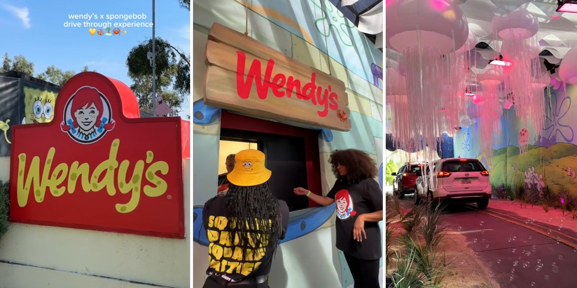 Wendy's SpongeBob Collaboration Drive Thru Experience