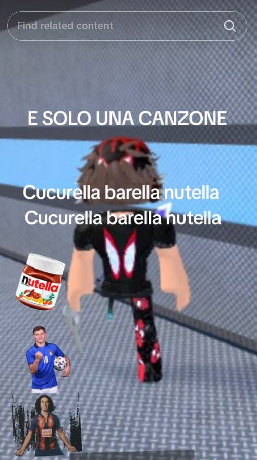 e solo una canzione roblox barella nutella cucurella