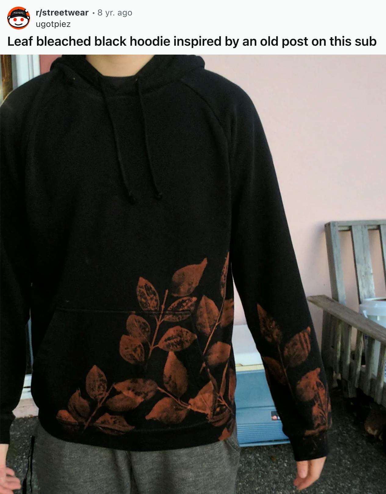 Everything you need to know about the bleach leaf hoodie that s taking over DIY TikTok