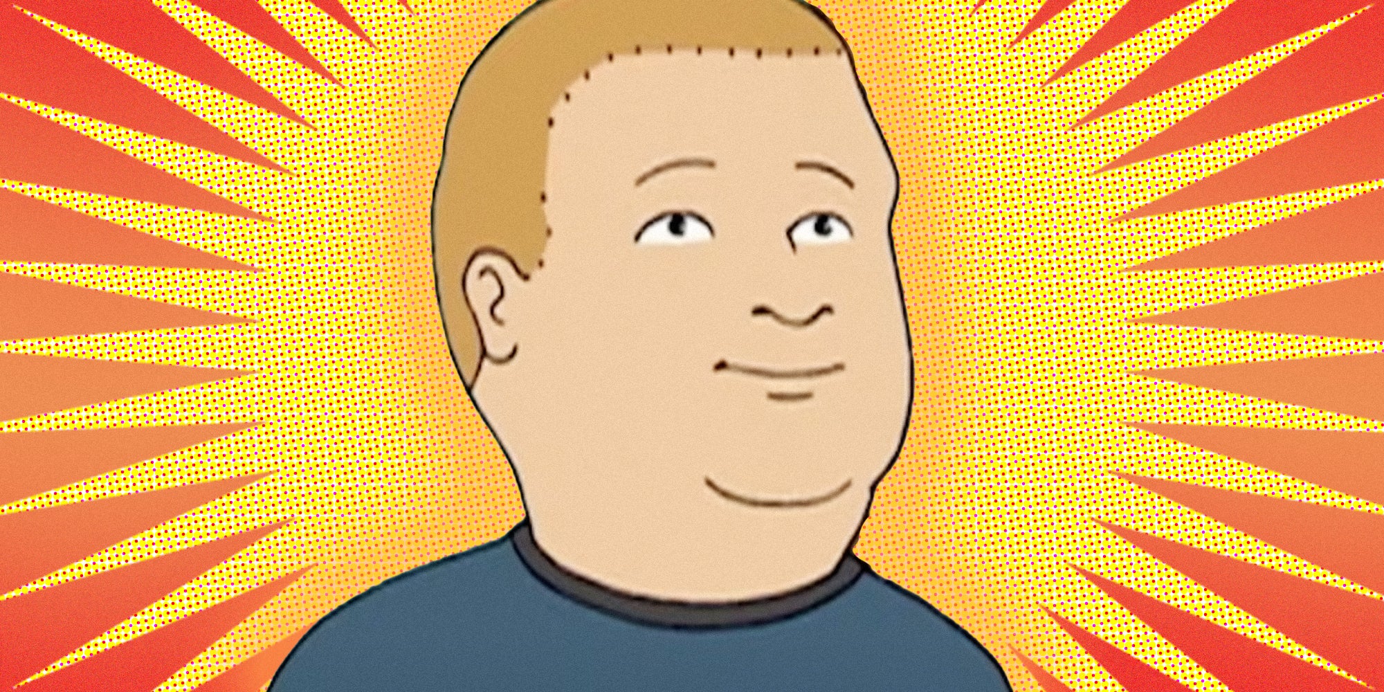Bobby Hill on abstract background