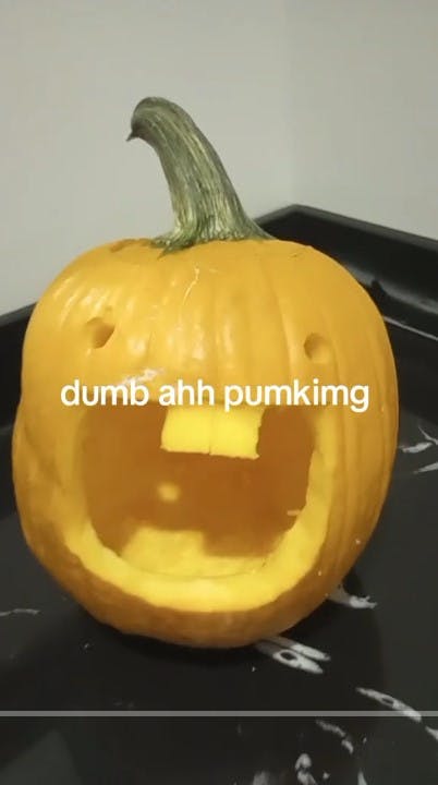 dumb ahh pumpkin