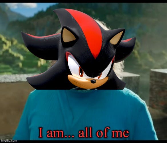 knuckles i am steve meme 'i am...all of me'