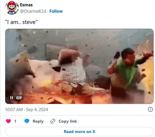 i am steve explosion