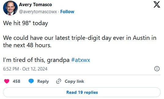 weatherman heat 'i'm tired of this grandpa' tweet