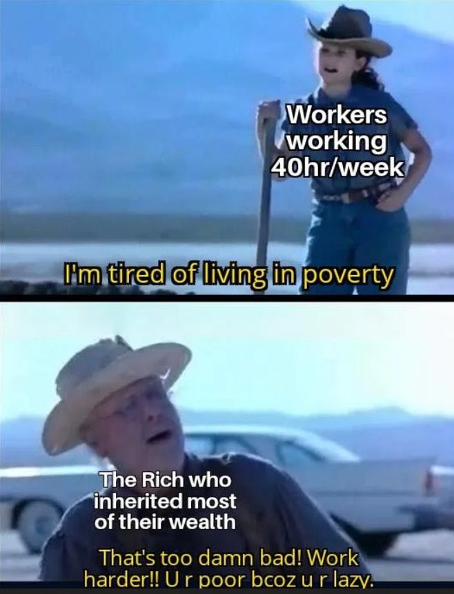 poverty wages i'm tired of this grandpa meme