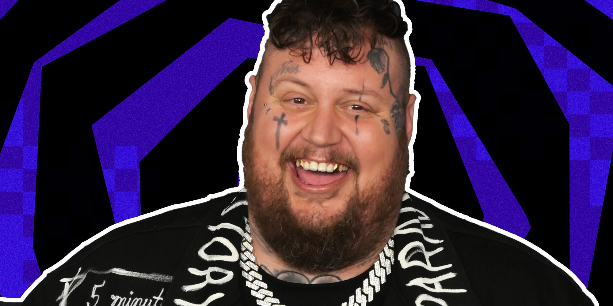 Jelly Roll over abstract abckground