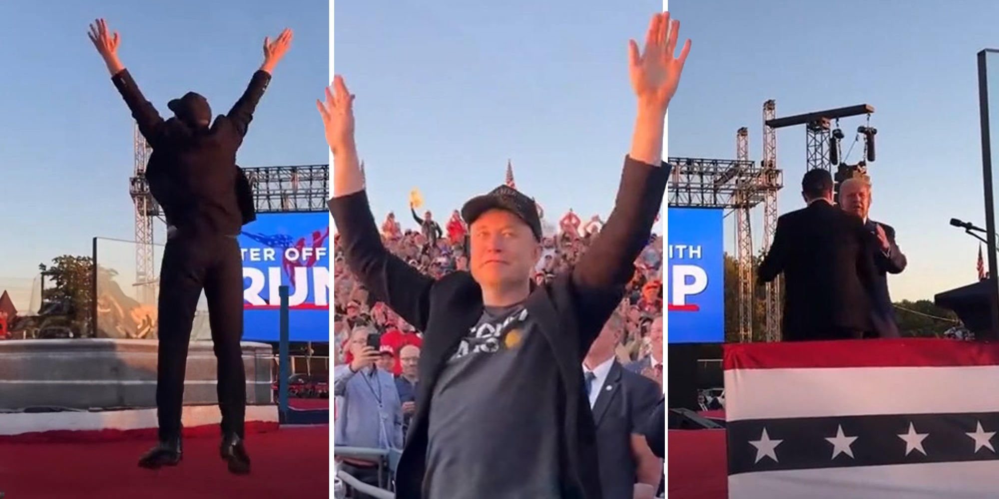 Elon Musk at trump Rally