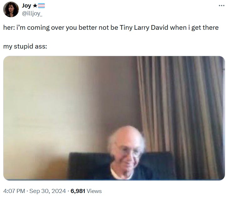 Larry David Zoom call meme in the 'you better not be' format.