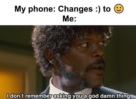 emoji autocorrect samuel l jackson meme