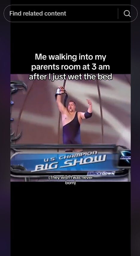 the big show wet the bed