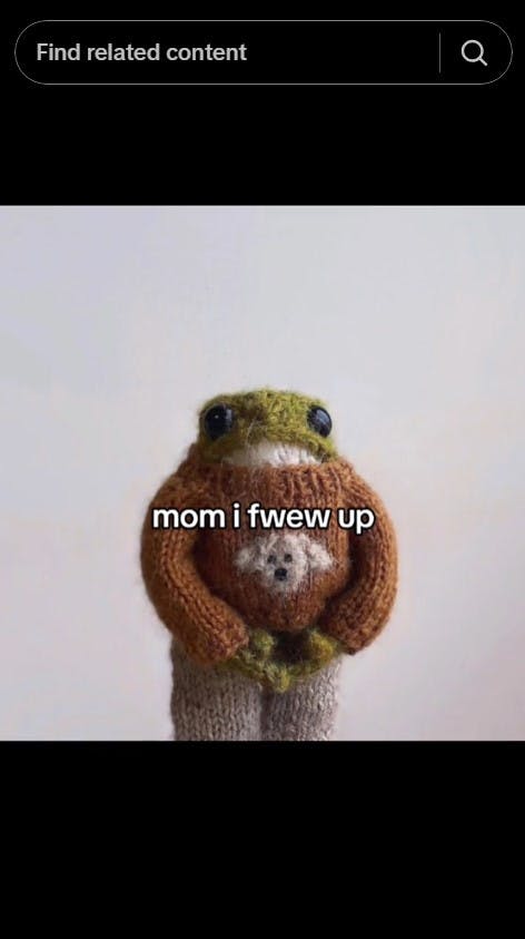 frog mom i fwew up